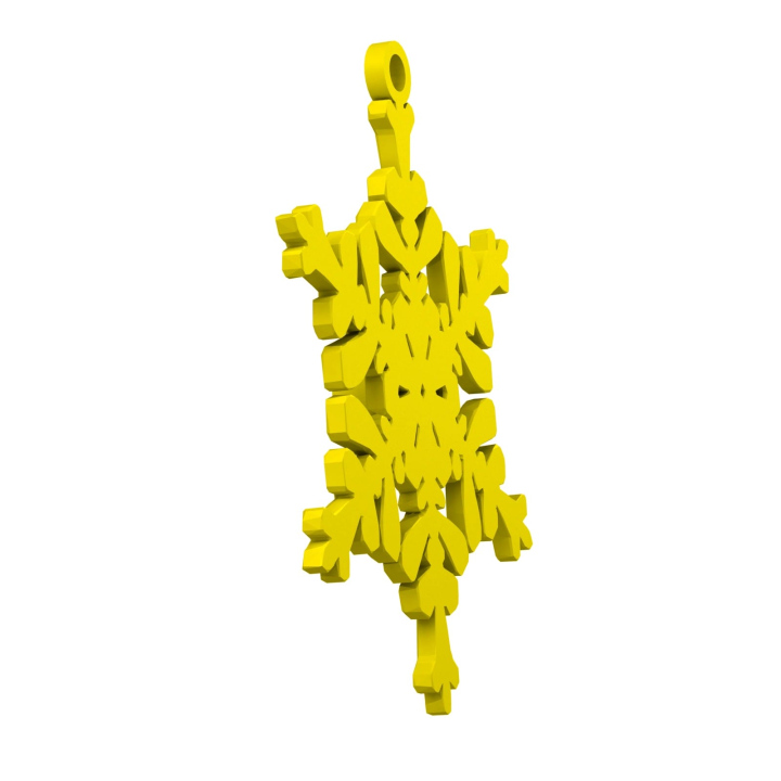 Obrazek demonstruje lekką konstrukcję śnieżynki