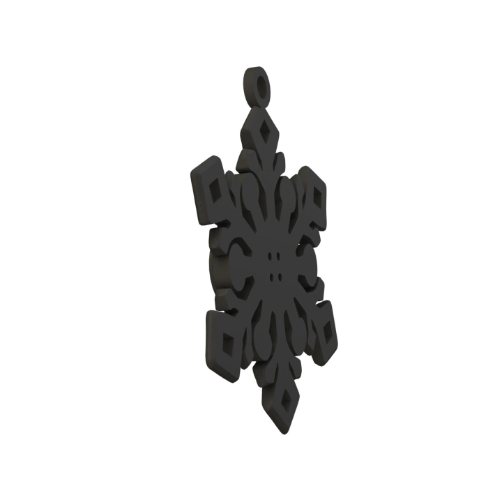 Obrazek demonstruje lekką konstrukcję śnieżynki