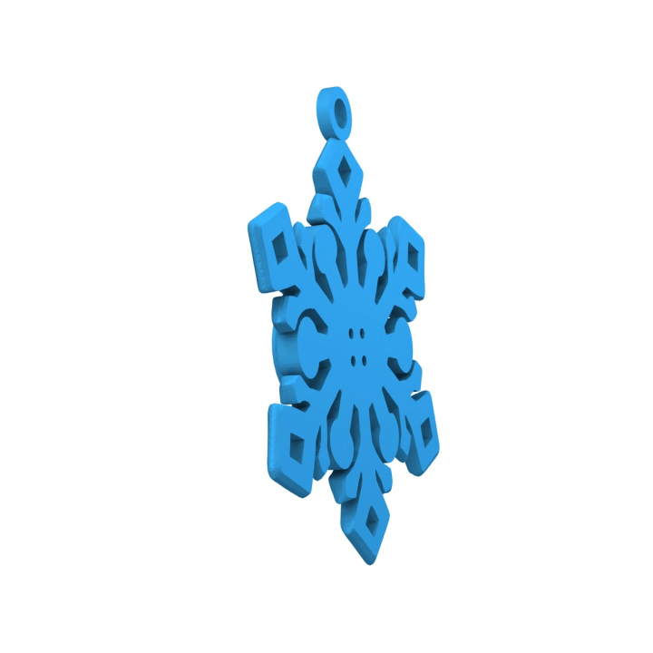 Obrazek demonstruje lekką konstrukcję śnieżynki