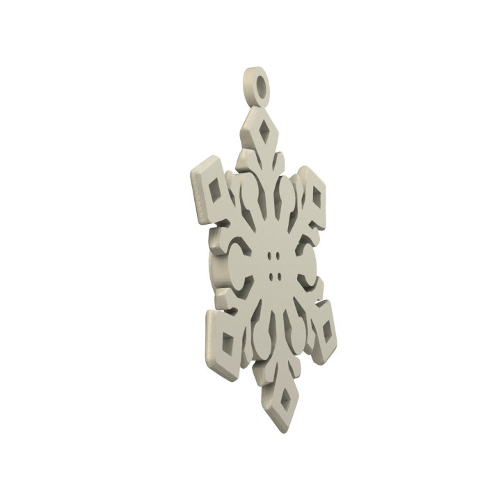 Obrazek demonstruje lekką konstrukcję śnieżynki