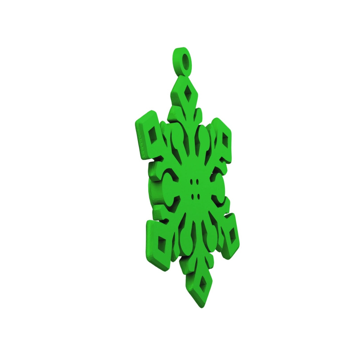 Obrazek demonstruje lekką konstrukcję śnieżynki