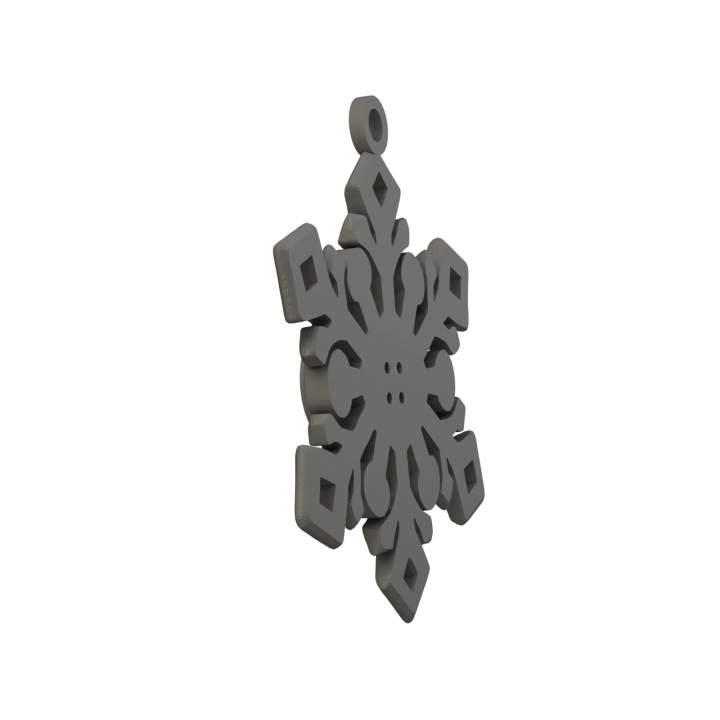 Obrazek demonstruje lekką konstrukcję śnieżynki