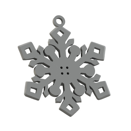 Grafika prezentuje trójwymiarowy model śnieżynki
