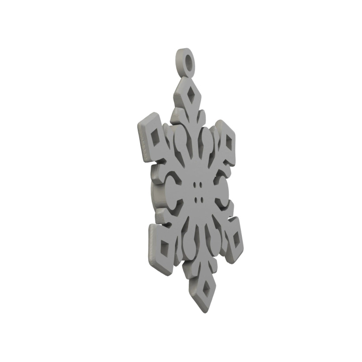 Obrazek demonstruje lekką konstrukcję śnieżynki