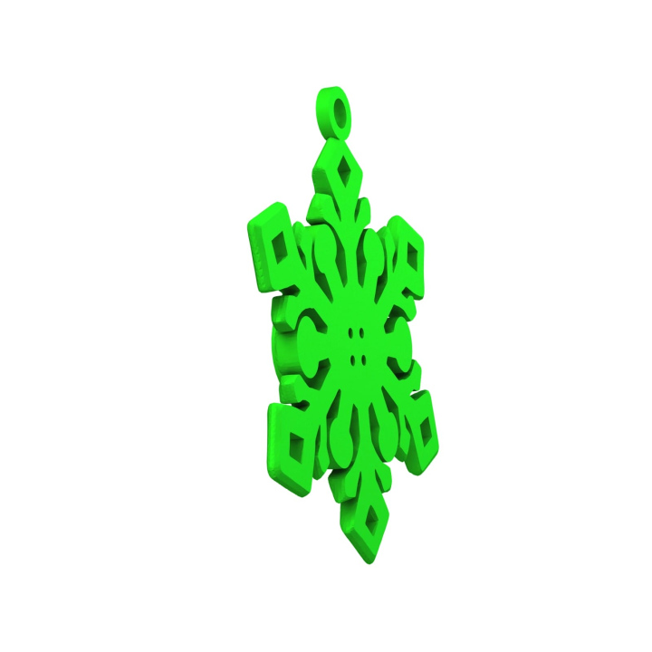 Obrazek demonstruje lekką konstrukcję śnieżynki