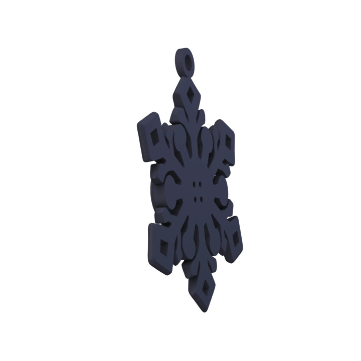 Obrazek demonstruje lekką konstrukcję śnieżynki