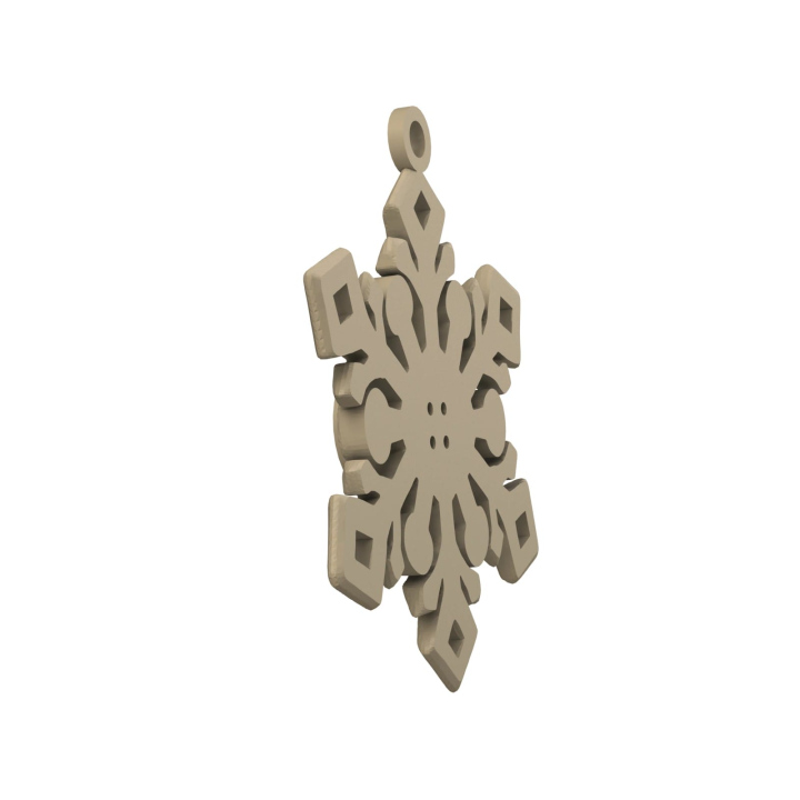 Obrazek demonstruje lekką konstrukcję śnieżynki