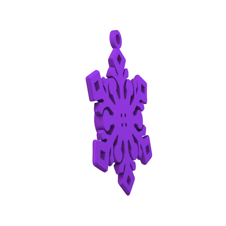 Obrazek demonstruje lekką konstrukcję śnieżynki