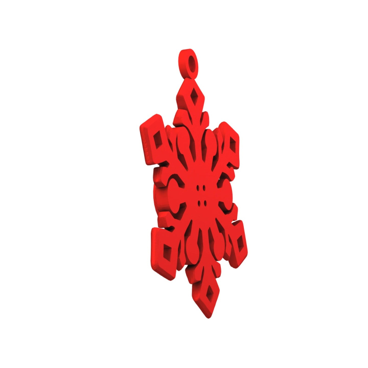 Obrazek demonstruje lekką konstrukcję śnieżynki