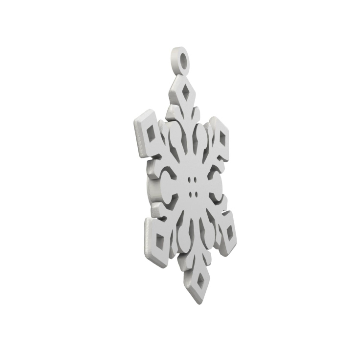 Obrazek demonstruje lekką konstrukcję śnieżynki