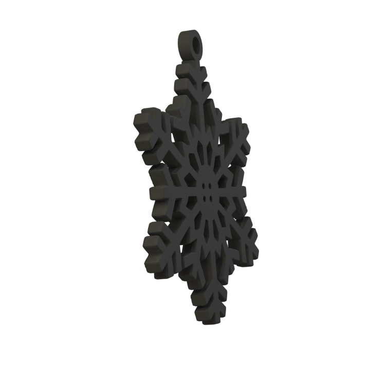 Obrazek demonstruje lekką konstrukcję śnieżynki