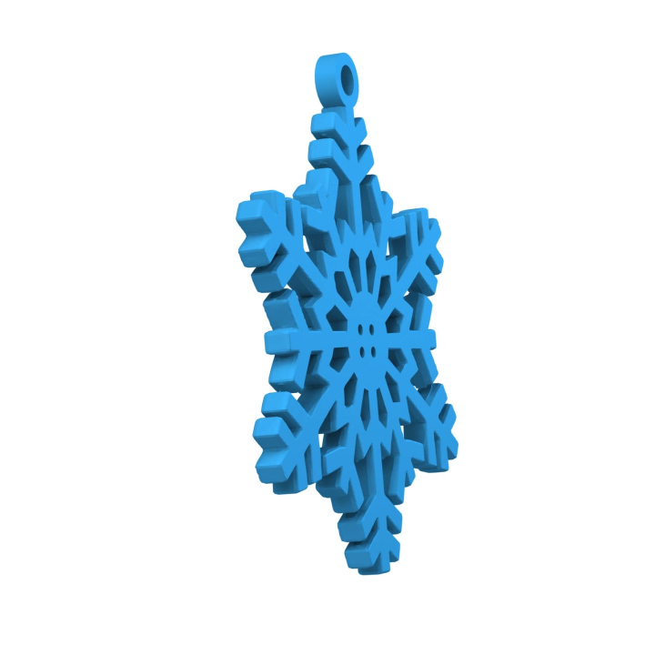 Obrazek demonstruje lekką konstrukcję śnieżynki