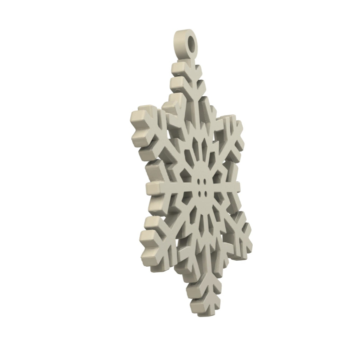 Obrazek demonstruje lekką konstrukcję śnieżynki