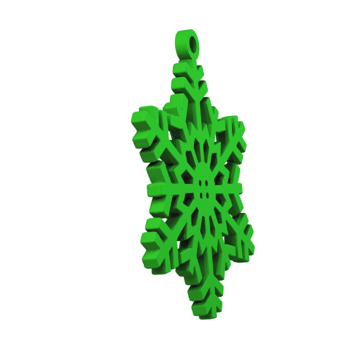 Obrazek demonstruje lekką konstrukcję śnieżynki