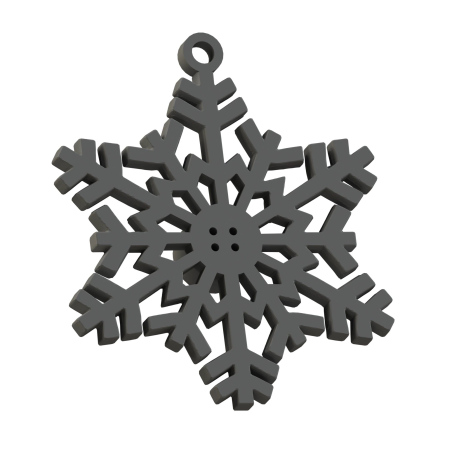 Grafika prezentuje trójwymiarowy model śnieżynki