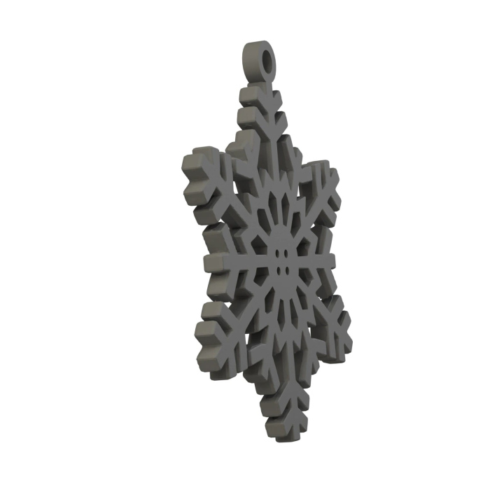 Obrazek demonstruje lekką konstrukcję śnieżynki