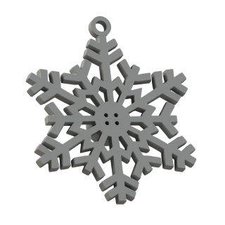 Zimigt handtag för doftprov - Snöflinga (Mönster 3)