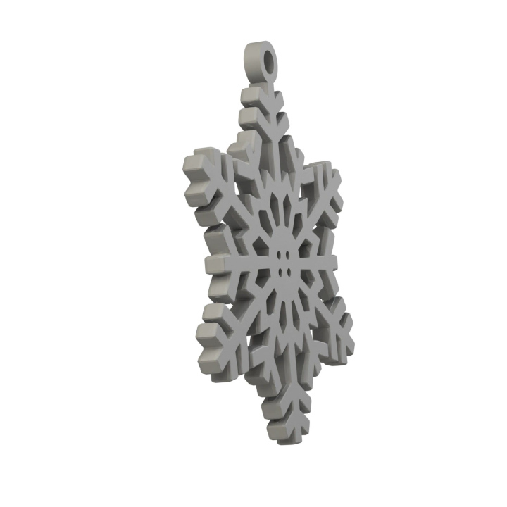 Obrazek demonstruje lekką konstrukcję śnieżynki