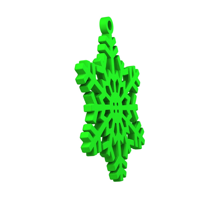 Obrazek demonstruje lekką konstrukcję śnieżynki