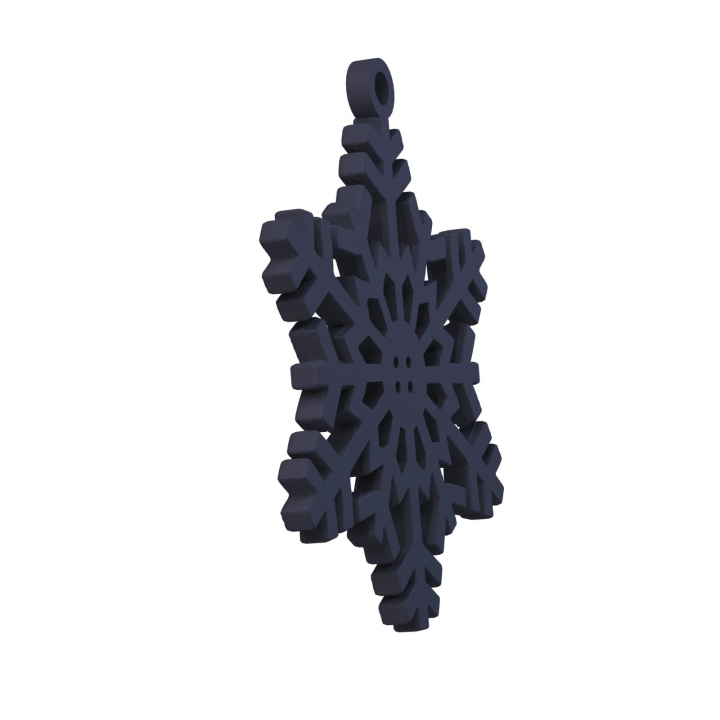 Obrazek demonstruje lekką konstrukcję śnieżynki