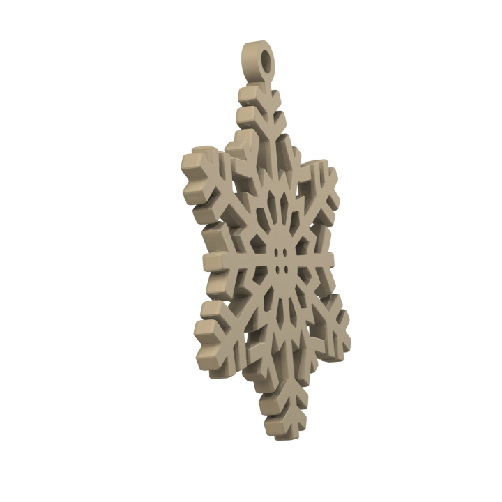 Obrazek demonstruje lekką konstrukcję śnieżynki