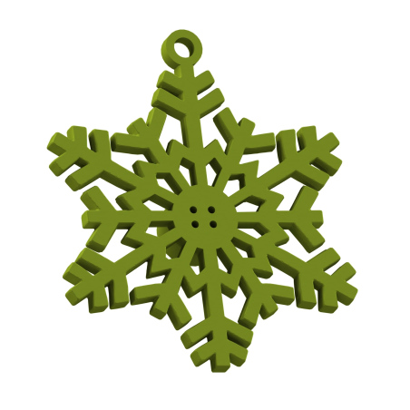Grafika prezentuje trójwymiarowy model śnieżynki