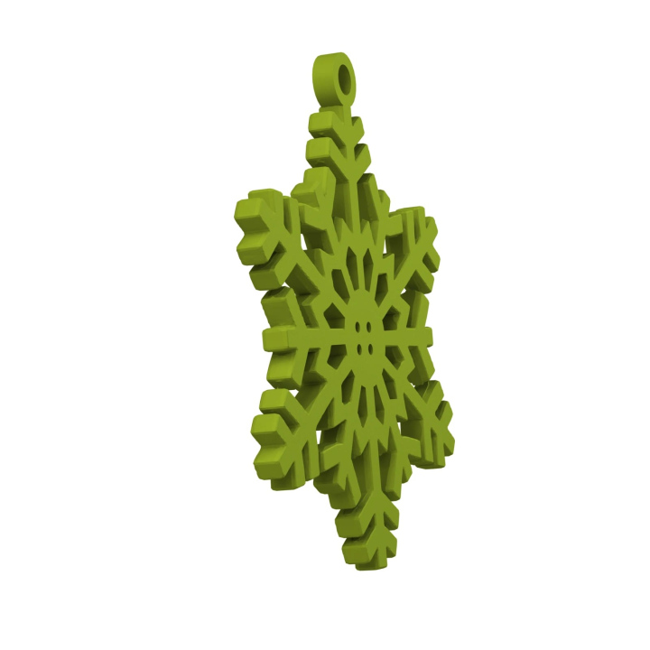 Obrazek demonstruje lekką konstrukcję śnieżynki