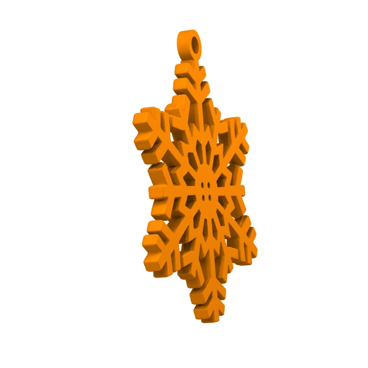 Obrazek demonstruje lekką konstrukcję śnieżynki