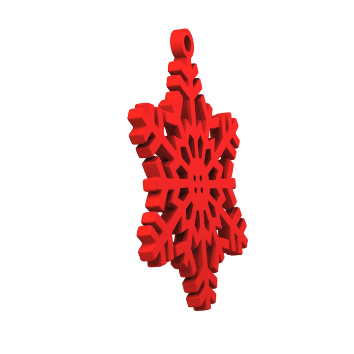 Obrazek demonstruje lekką konstrukcję śnieżynki