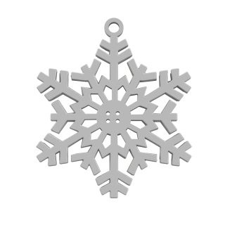 Manico invernale per campione di profumo - Fiocco di neve (Design 3)