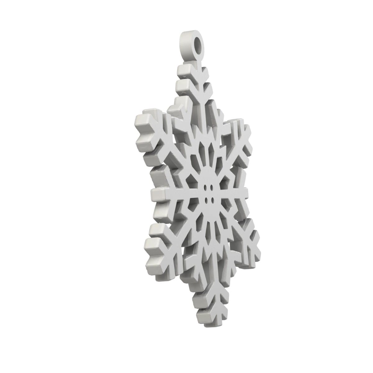 Obrazek demonstruje lekką konstrukcję śnieżynki