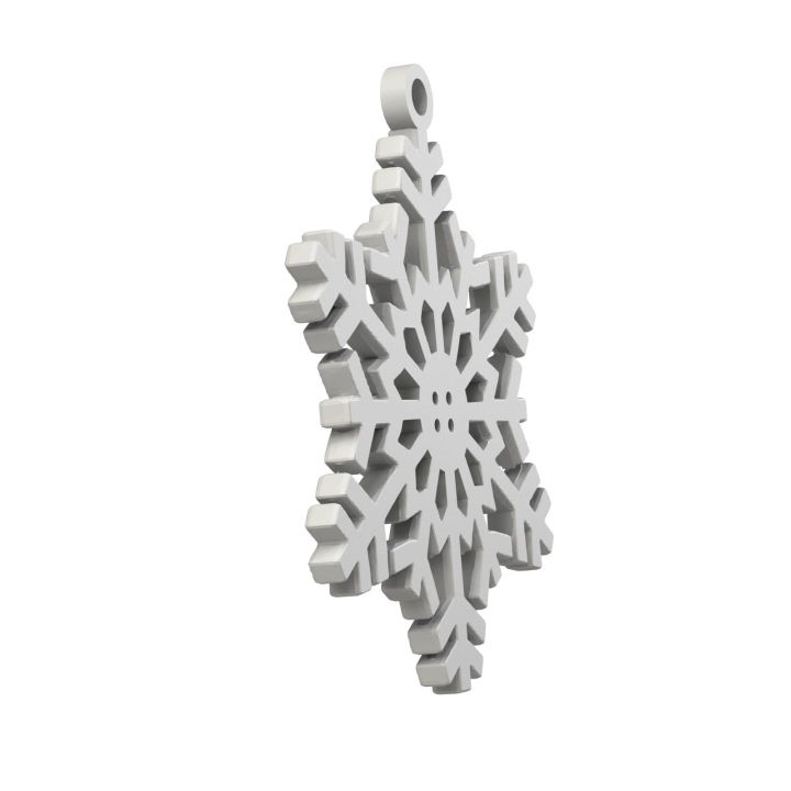 Obrazek demonstruje lekką konstrukcję śnieżynki