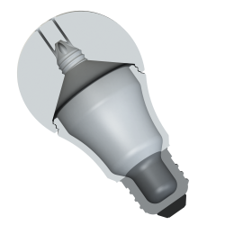 Fake E27 Bulb for Nosework - realistic scent hiding | Fluo.Dog