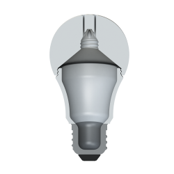 Fake E27 Bulb for Nosework - realistic scent hiding | Fluo.Dog