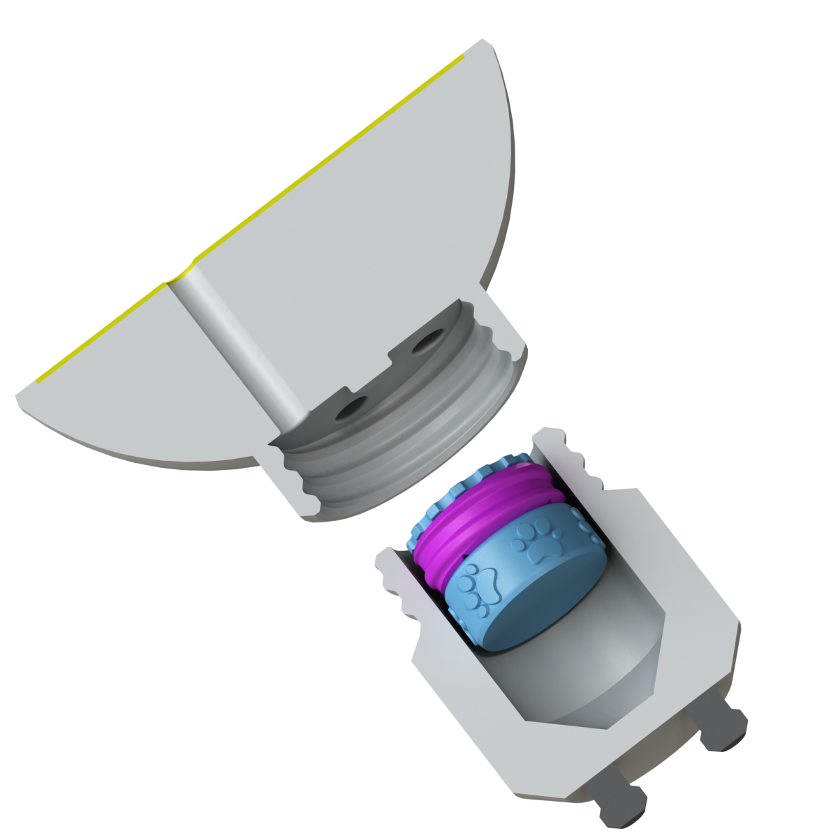 E27 Light Bulb Decoy for Nosework - Realistic Scent Hiding | Fluo.Dog