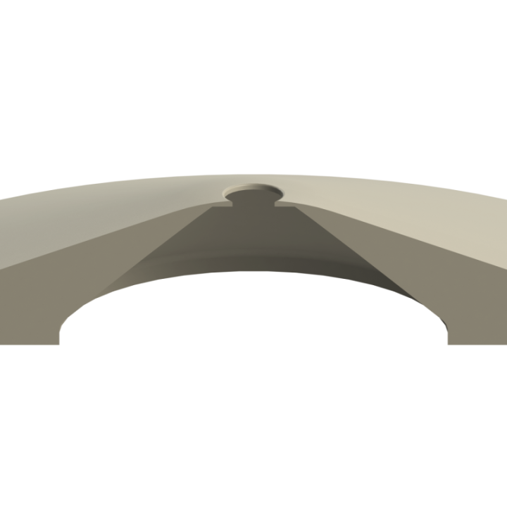 Scent Disk Hollow na płaskiej nawierzchni – brak krawędzi zapobiega braniu przedmiotu do pyska