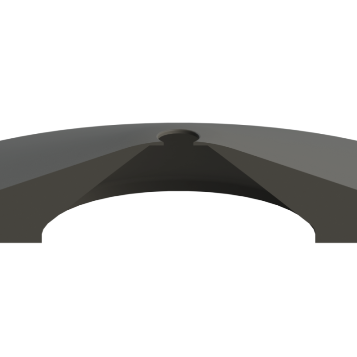 Scent Disk Hollow na płaskiej nawierzchni – brak krawędzi zapobiega braniu przedmiotu do pyska