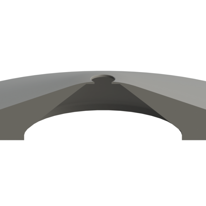 Scent Disk Hollow na płaskiej nawierzchni – brak krawędzi zapobiega braniu przedmiotu do pyska