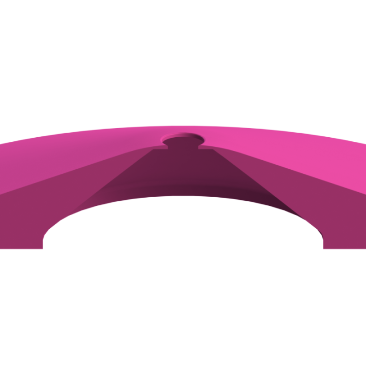 Scent Disk Hollow na płaskiej nawierzchni – brak krawędzi zapobiega braniu przedmiotu do pyska