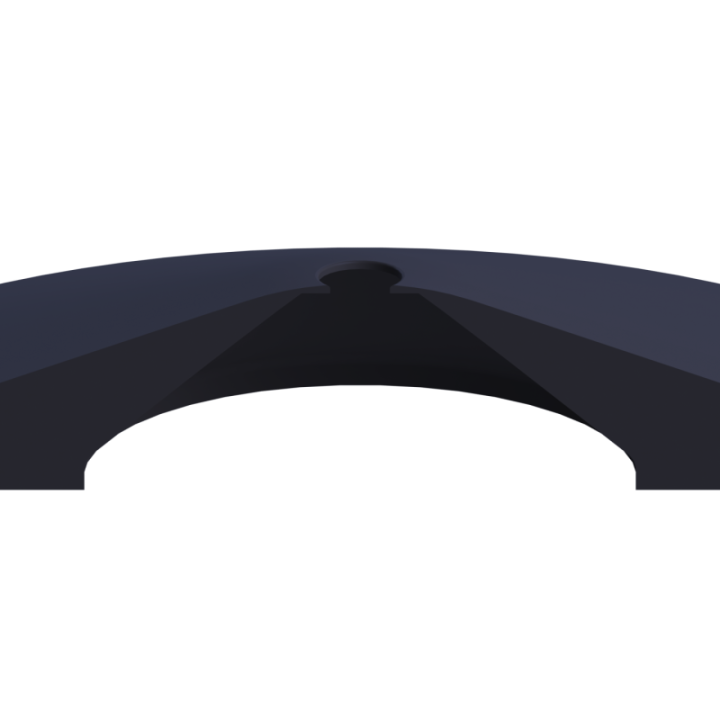 Scent Disk Hollow na płaskiej nawierzchni – brak krawędzi zapobiega braniu przedmiotu do pyska