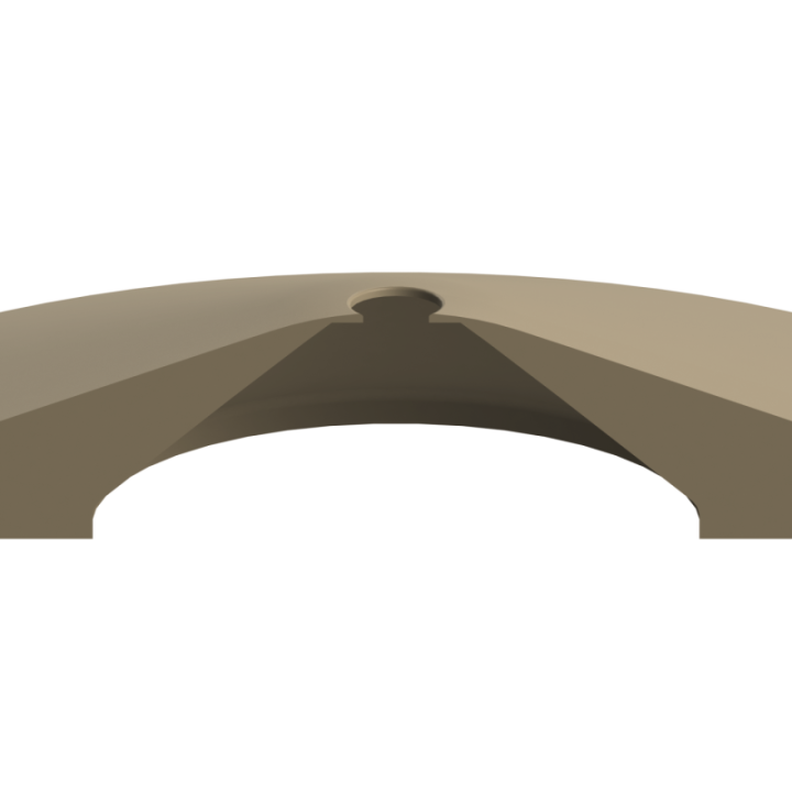 Scent Disk Hollow na płaskiej nawierzchni – brak krawędzi zapobiega braniu przedmiotu do pyska