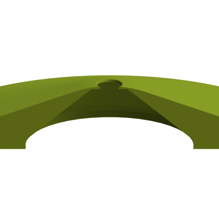 Scent Disk Hollow na płaskiej nawierzchni – brak krawędzi zapobiega braniu przedmiotu do pyska