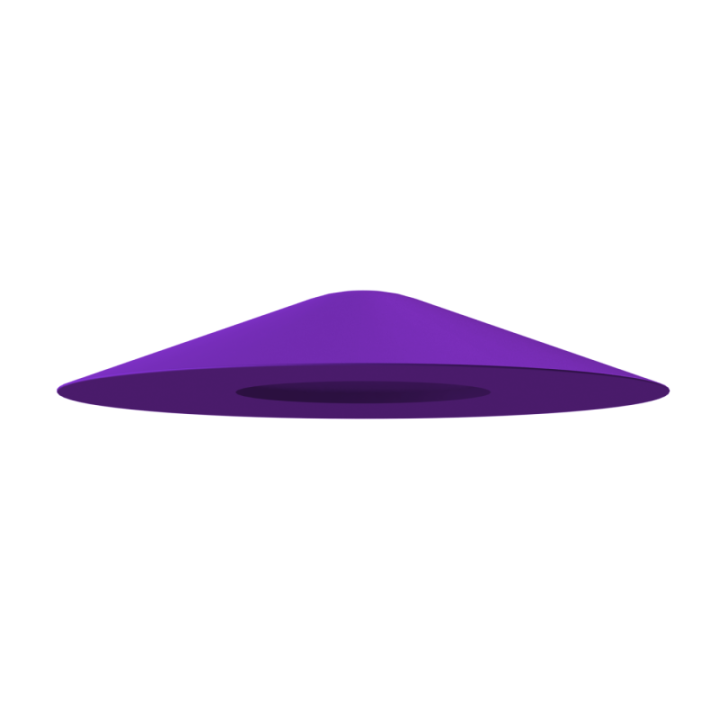 Dysk zapachowy Fluo.Dog – skośne ścianki uniemożliwiające przesunięcie źródła zapachu łapą