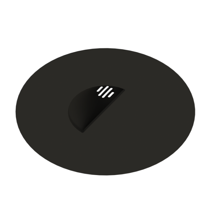 Scent Disk Pocket z widocznym rantem zabezpieczającym próbkę zapachową