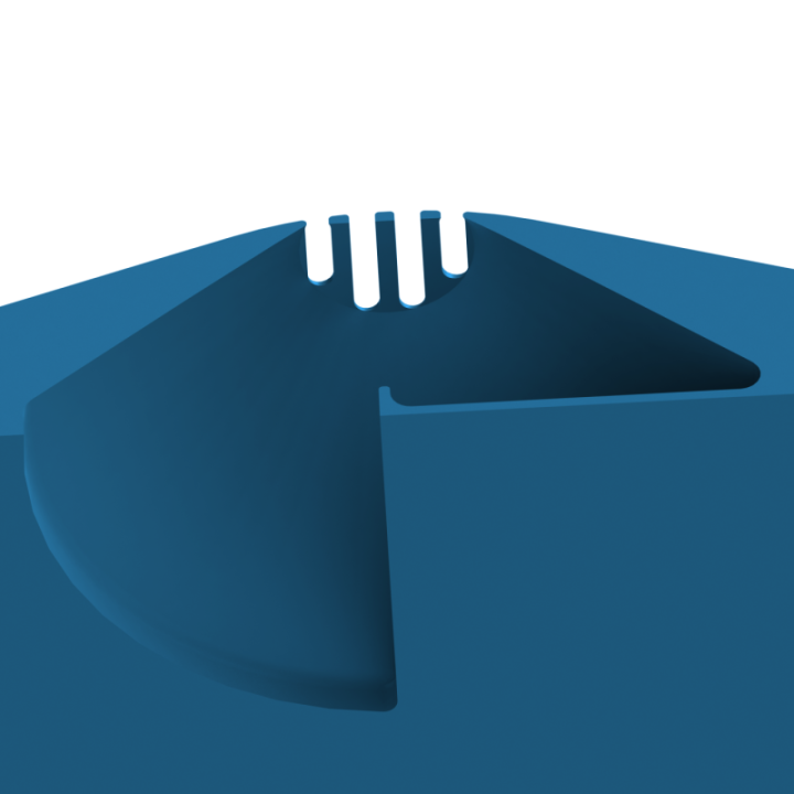 Aerodynamiczny kształt dysku uniemożliwiający psu podniesienie go zębami