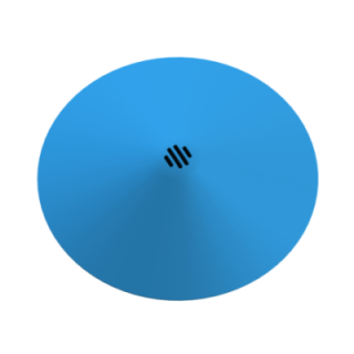 Widok spodu Dysku zapachowego Pocket z półką