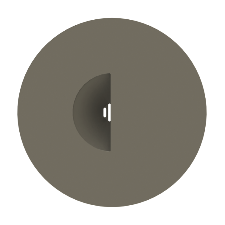 Konstrukcja dysku zapachowego bez krawędzi zapobiegająca przesuwaniu łapą