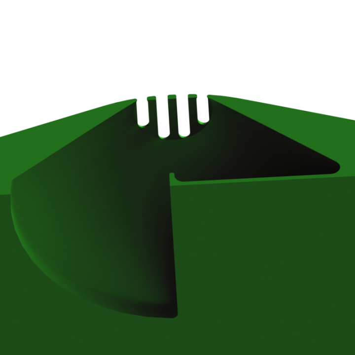 Aerodynamiczny kształt dysku uniemożliwiający psu podniesienie go zębami