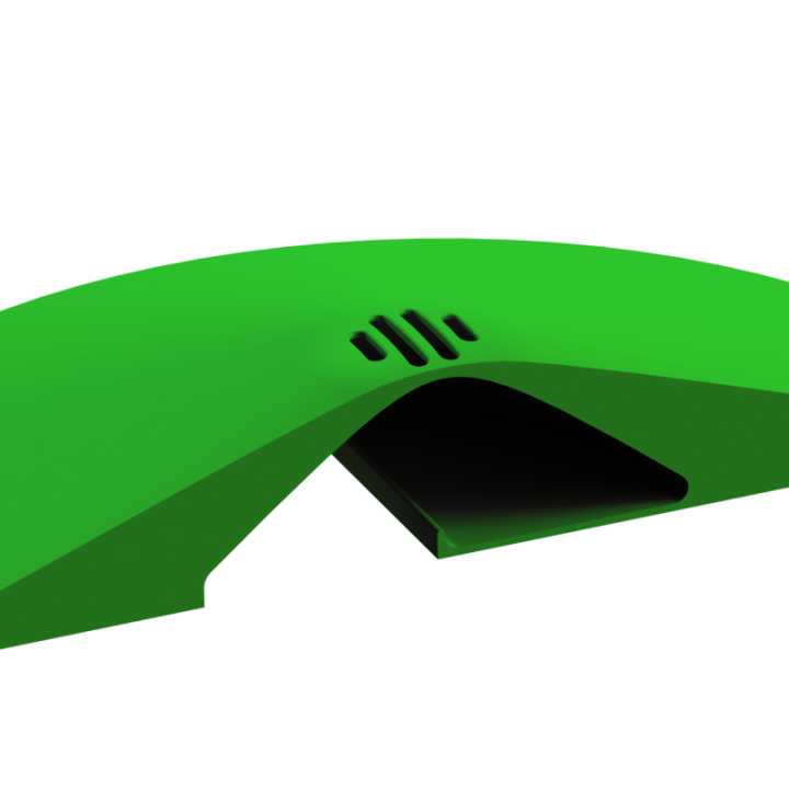 Zbliżenie na detale i szczeliny wylotowe w dysku zapachowym Pocket