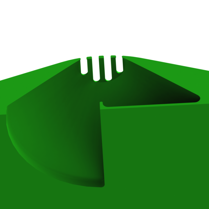 Aerodynamiczny kształt dysku uniemożliwiający psu podniesienie go zębami